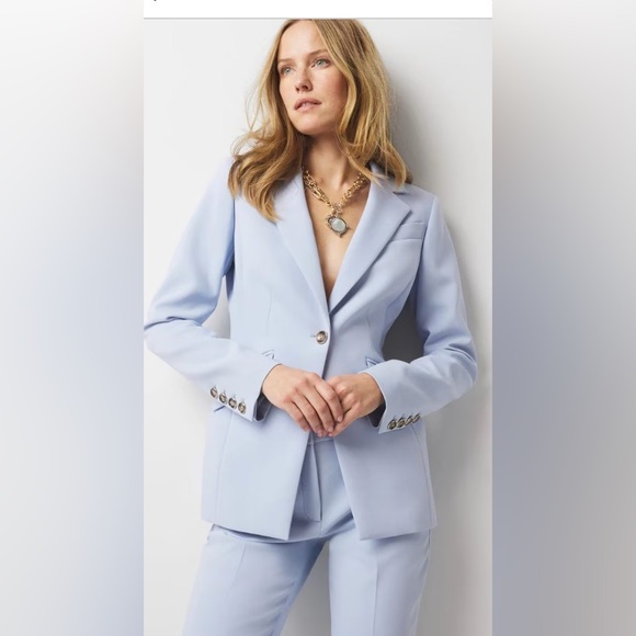 White House Black Market Jackets & Blazers - WHBM® One-Button Blazer
Light Blue Women's Blazer NWT